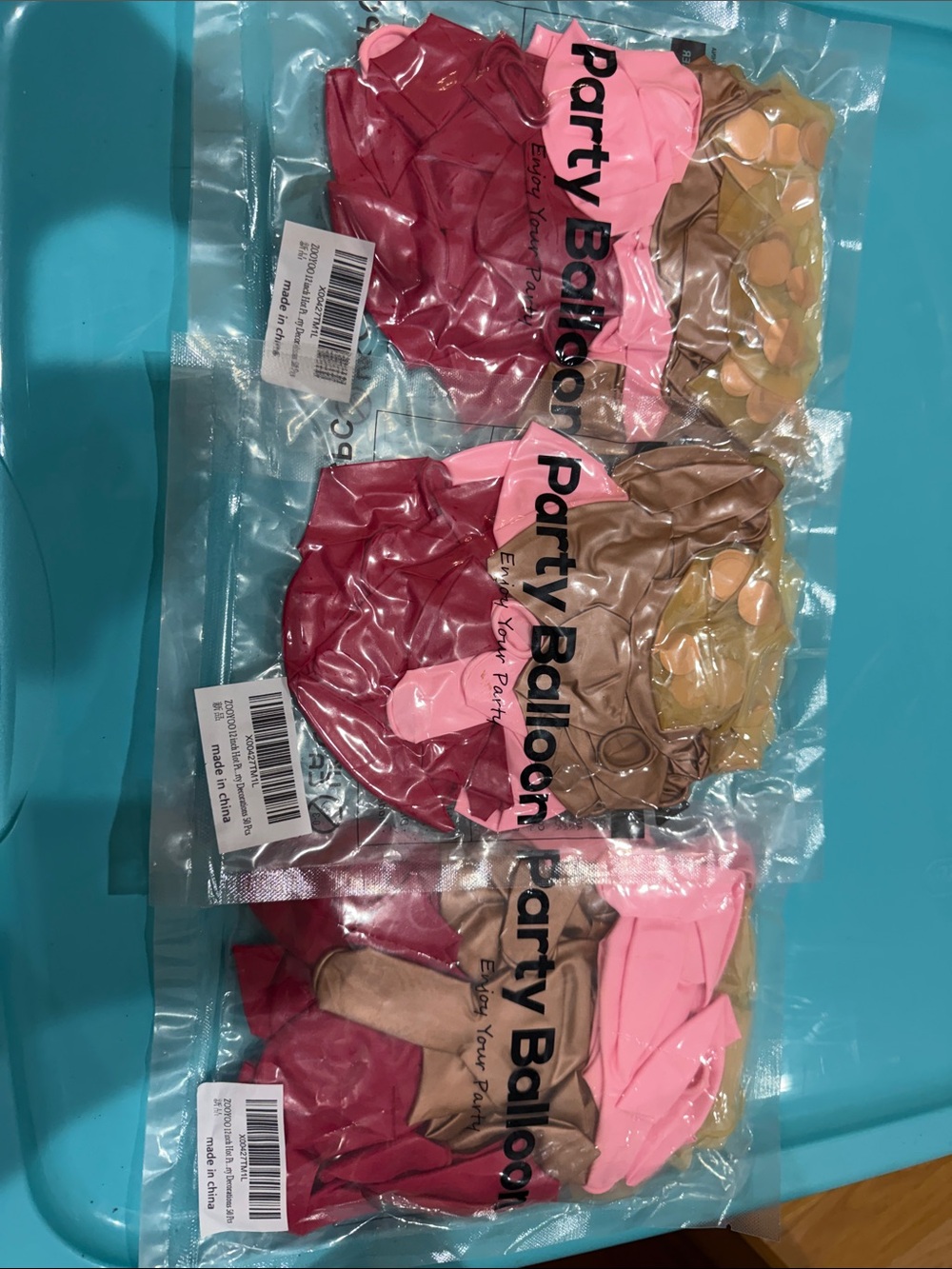 NIP 150PCS 12 Inch Pink, Rose Gold, Confetti Latex Balloons